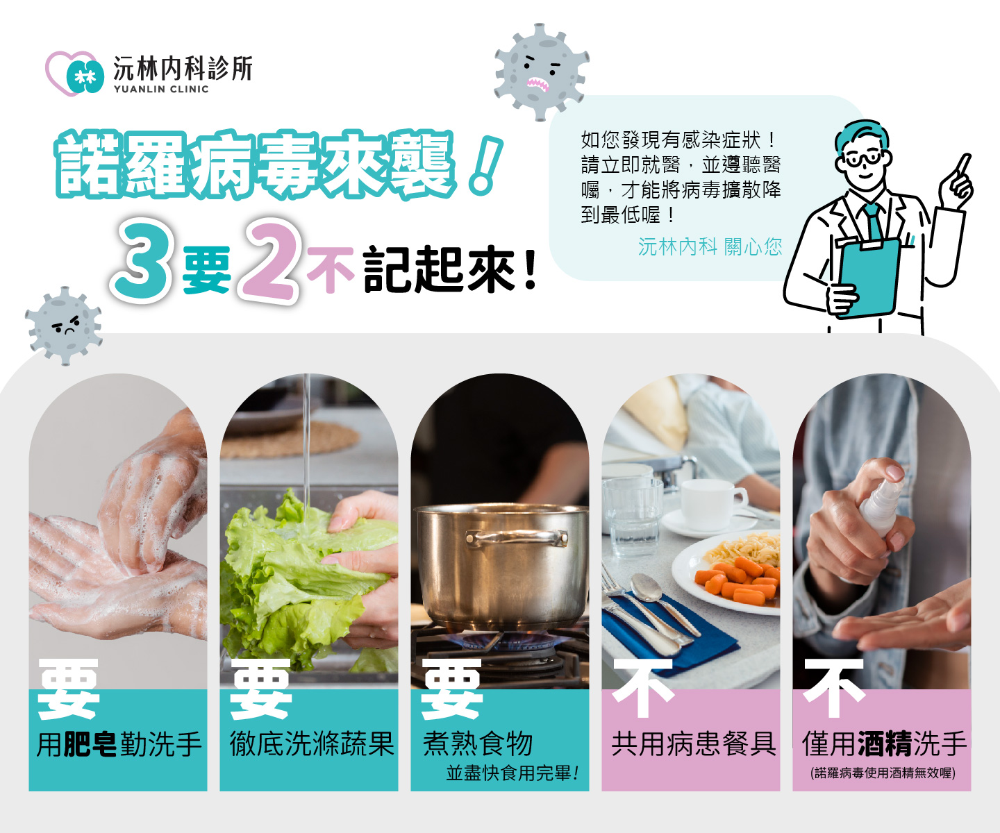 當心～諾羅病毒來襲⋯⋯